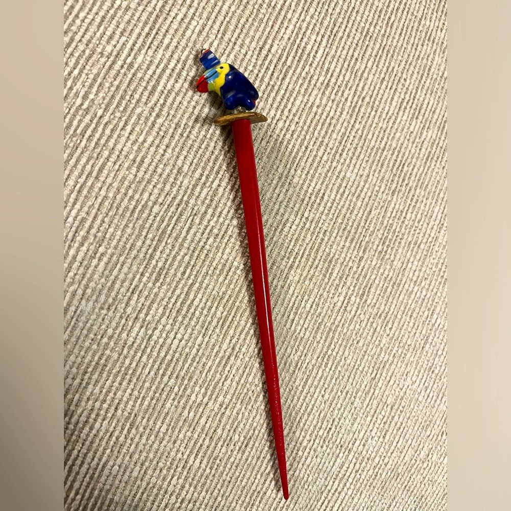 Colorful Toucan 7 inch Hair Stick